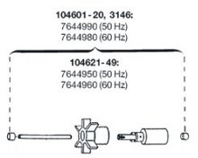 EHEIM ROTOR 50 HZ MET AS VOOR 104601-20/3146