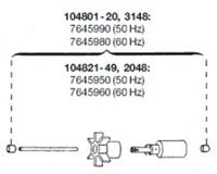 EHEIM ROTOR 50 HZ MET AS VOOR 104801-20/3148