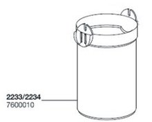 EHEIM FILTERPOT VOOR 2233/2234 (ECCO PRO  200)