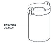 EHEIM FILTERPOT VOOR 2235/2236/2036 (ECCO PRO 300)